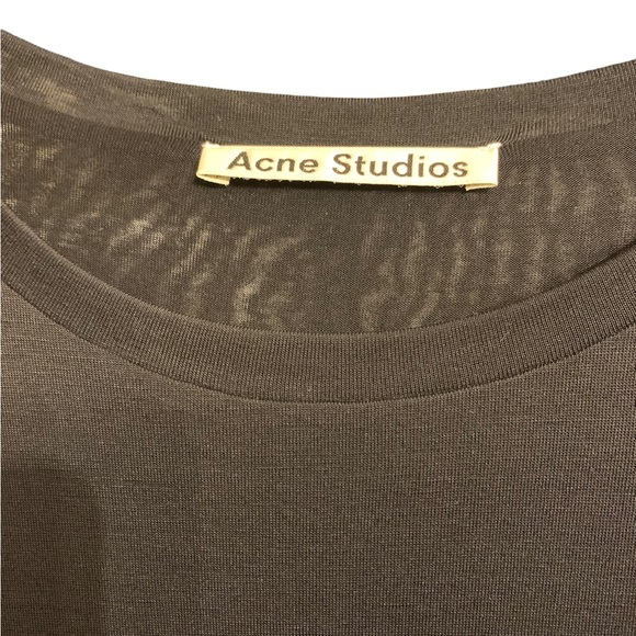 Acne Studios Obelia Tencel Dress Black Size Medium - Picture 5 of 6